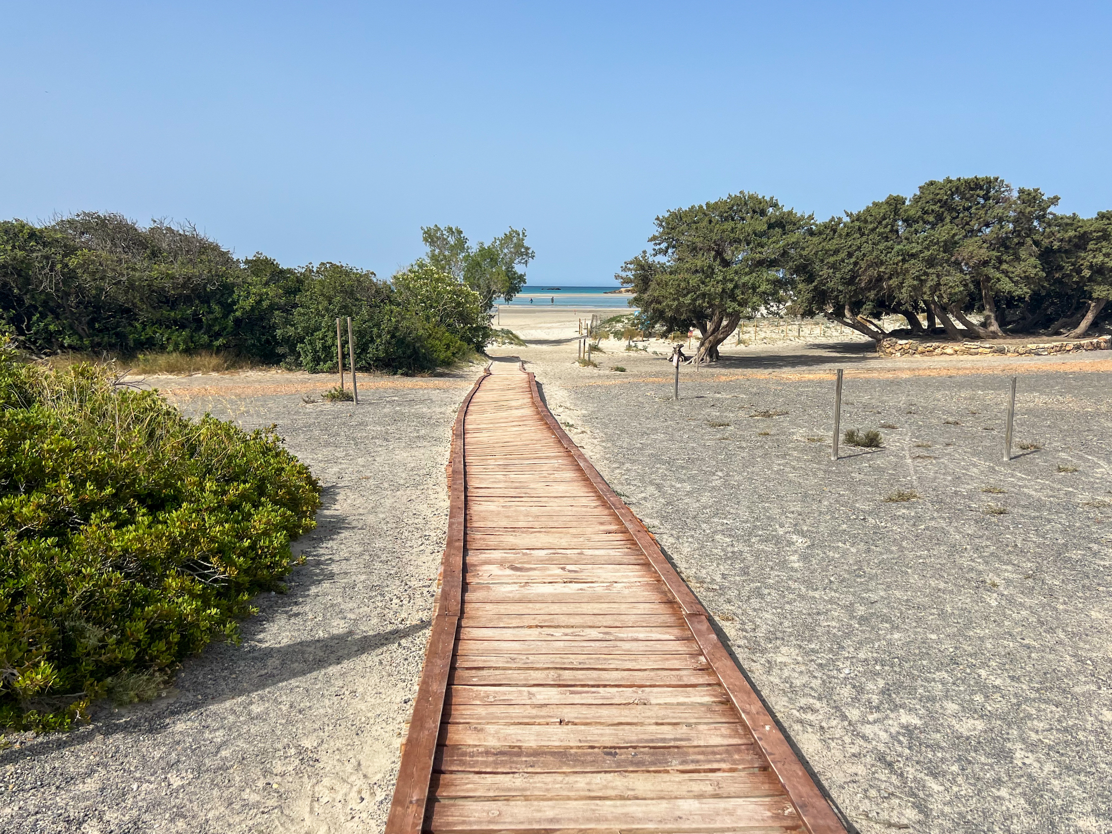 Wandel naar het mooie Elafonissi Beach