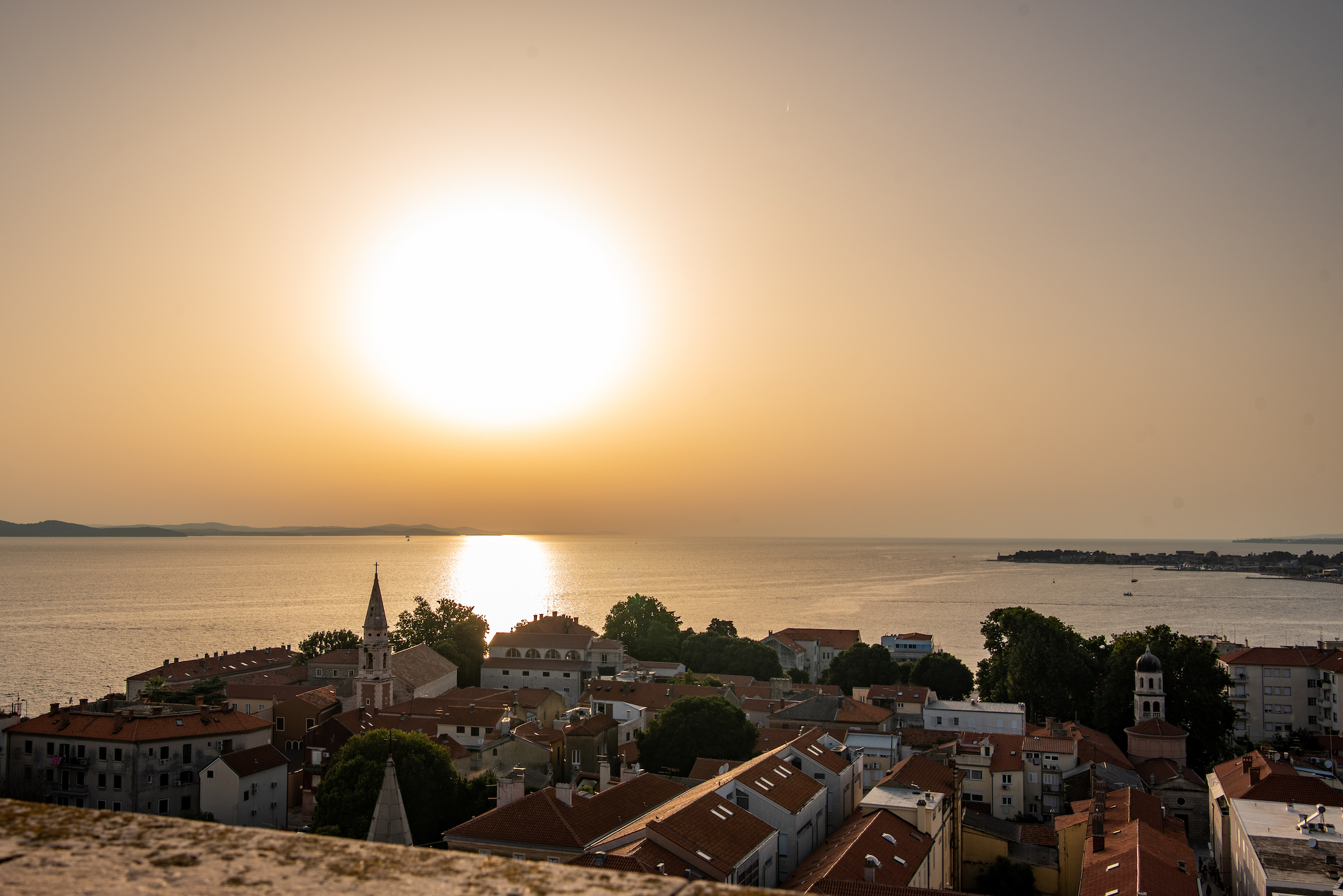 Zonsondergang in Zadar: magisch mooi