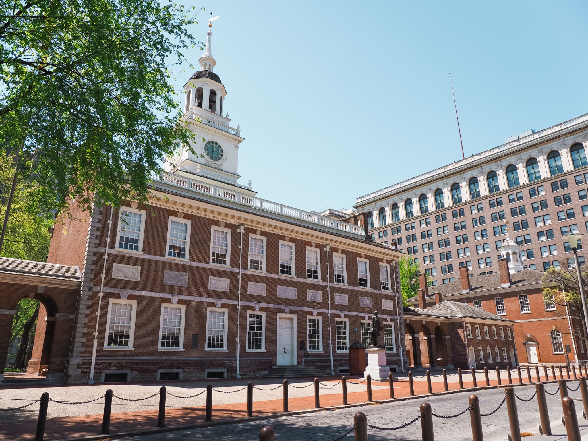 Uiteraard wil je naar Independence Hall: de plek waar de onafhankelijkheidsverklaring werd getekend