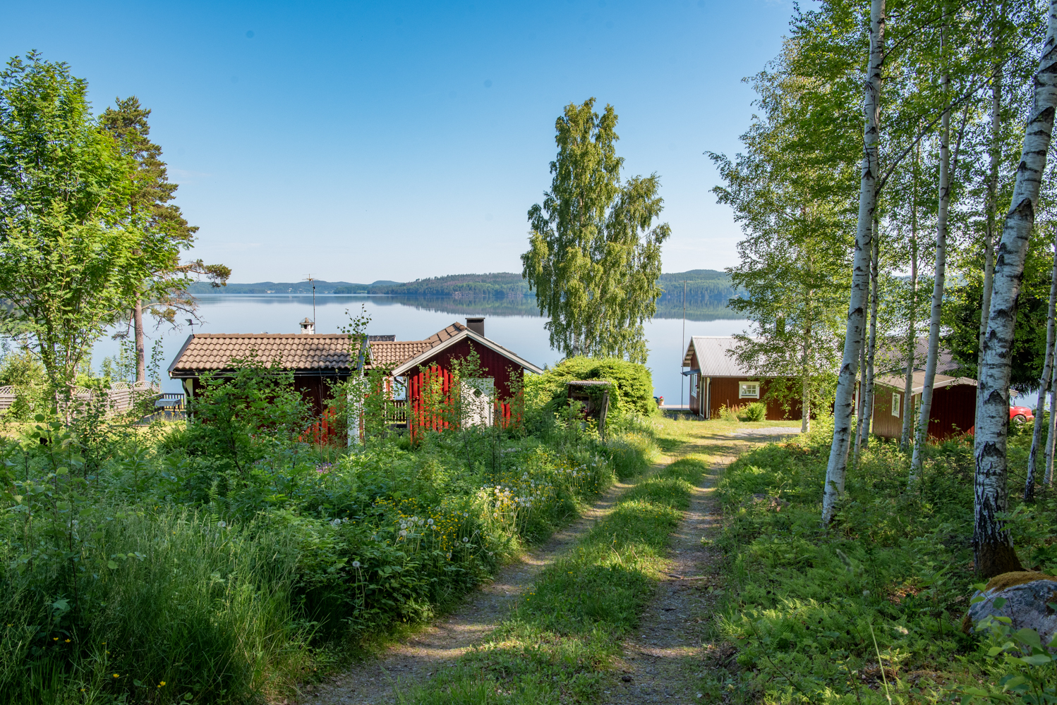 Het perfecte Zweedse plaatje: zomerhuisjes aan de rand van een mooi meer