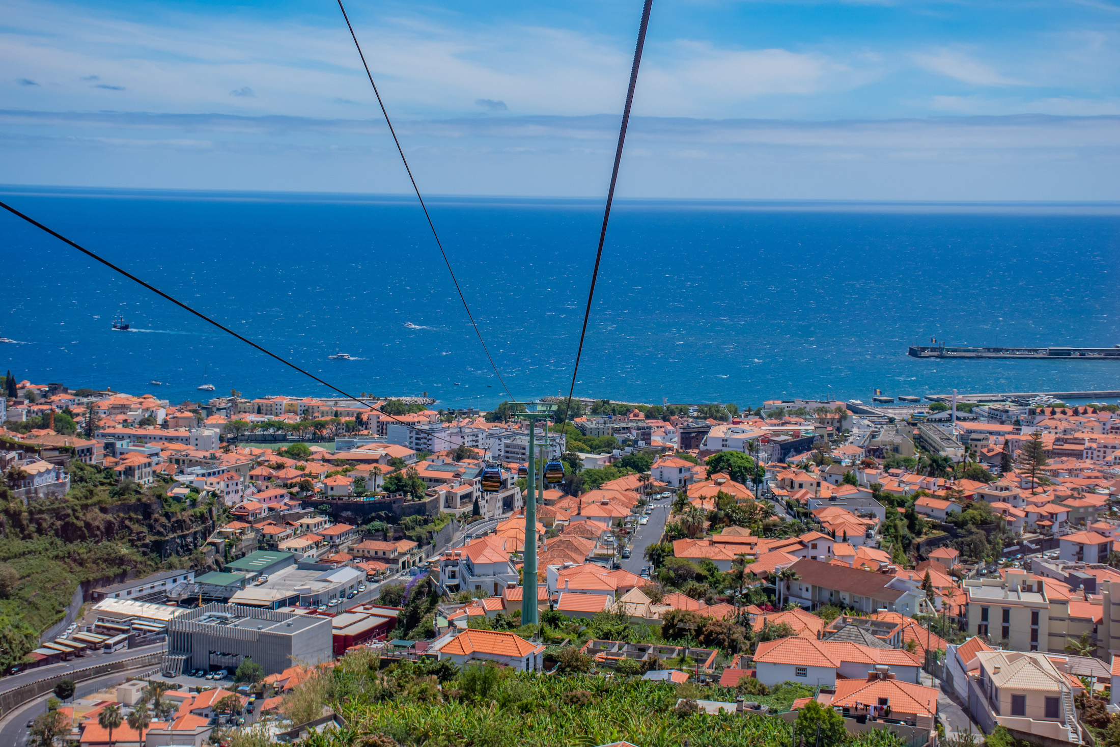 Met de kabelbaan naar Monte Madeira = 15 minuten genieten van het prachtige uitzicht