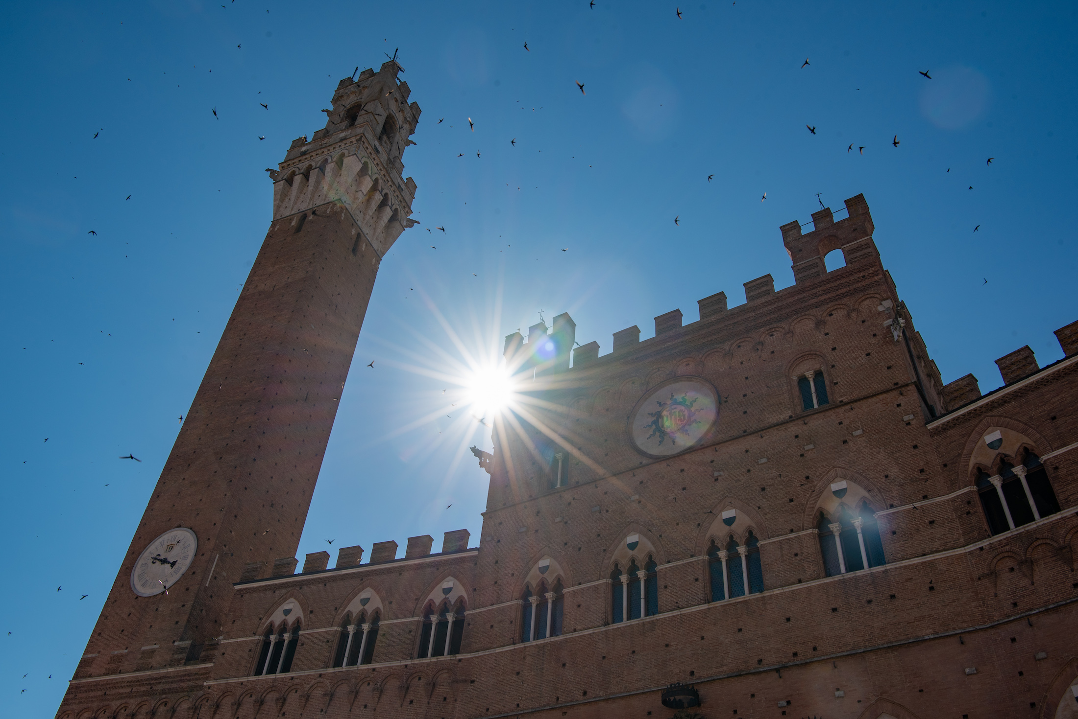 Palazzo Pubblico is het stadhuis van de stad, midden op Piazza del Campo