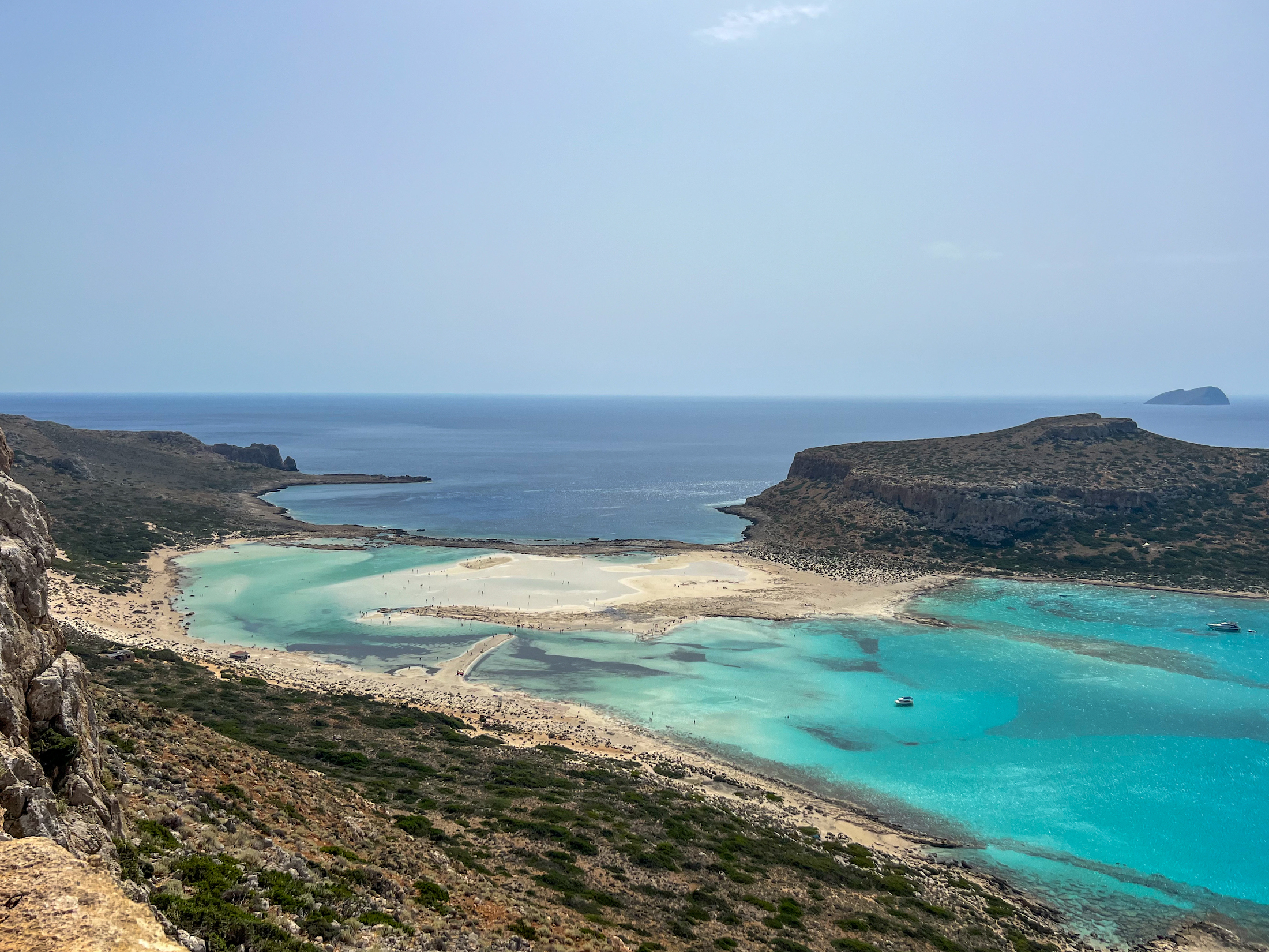 Wauw: uitzicht over Balos Beach