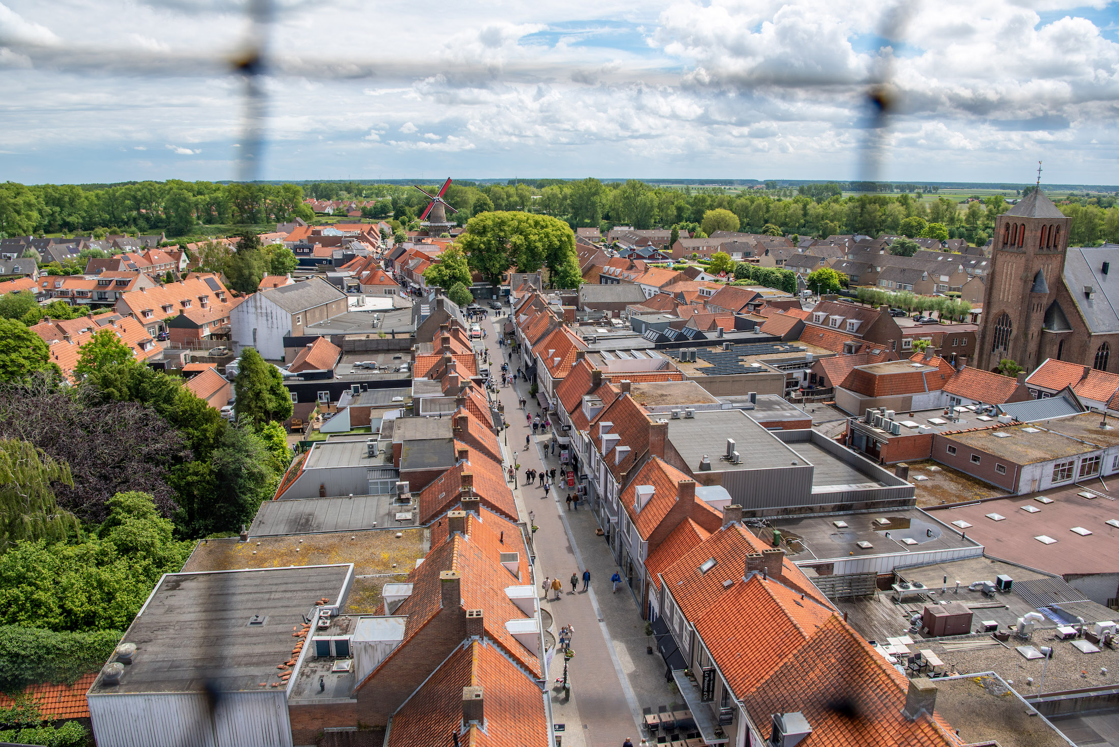 Klim de smalle toren van het Belfort omhoog voor mooi uitzicht