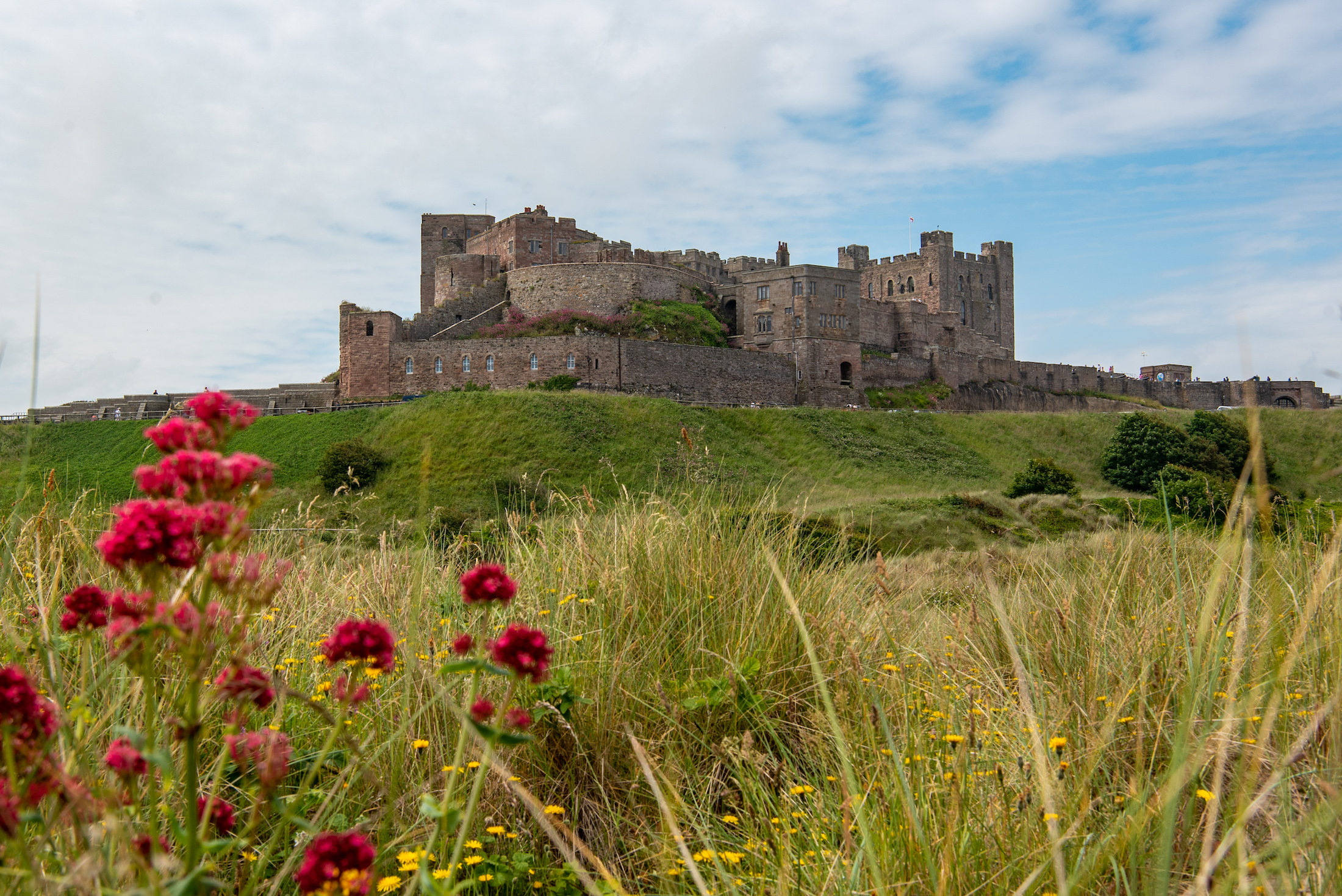 Bamburgh Castle is een van de mooiste kastelen in Noord-Engeland