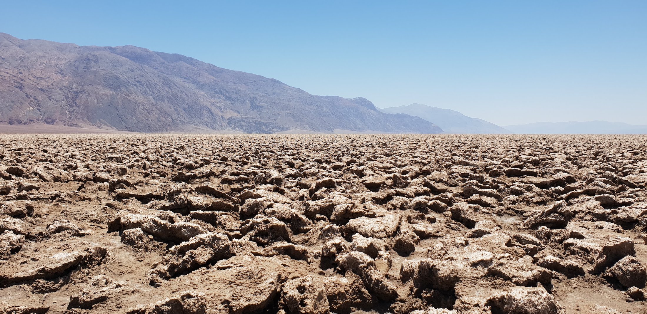 Extreme hitte in Death Valley