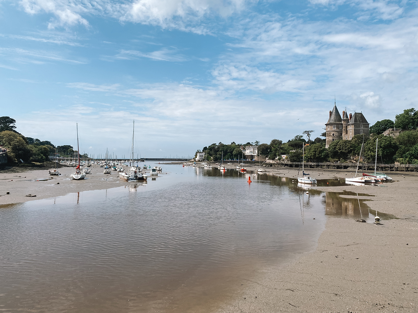 De haven en het chateau van Pornic.