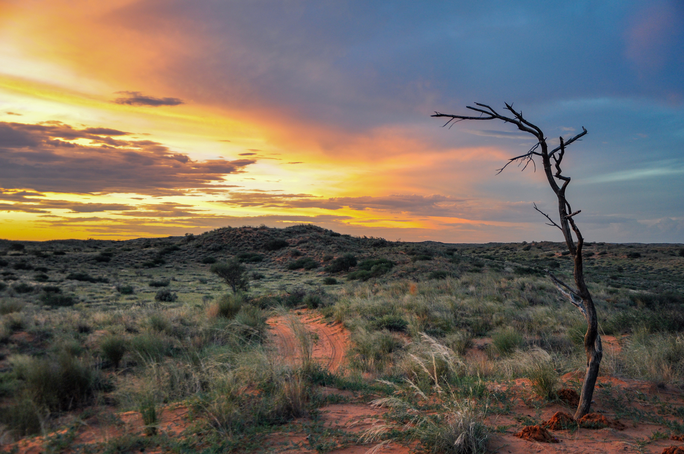 Magische zonsondergangen in het uitgestrekte niemandsland