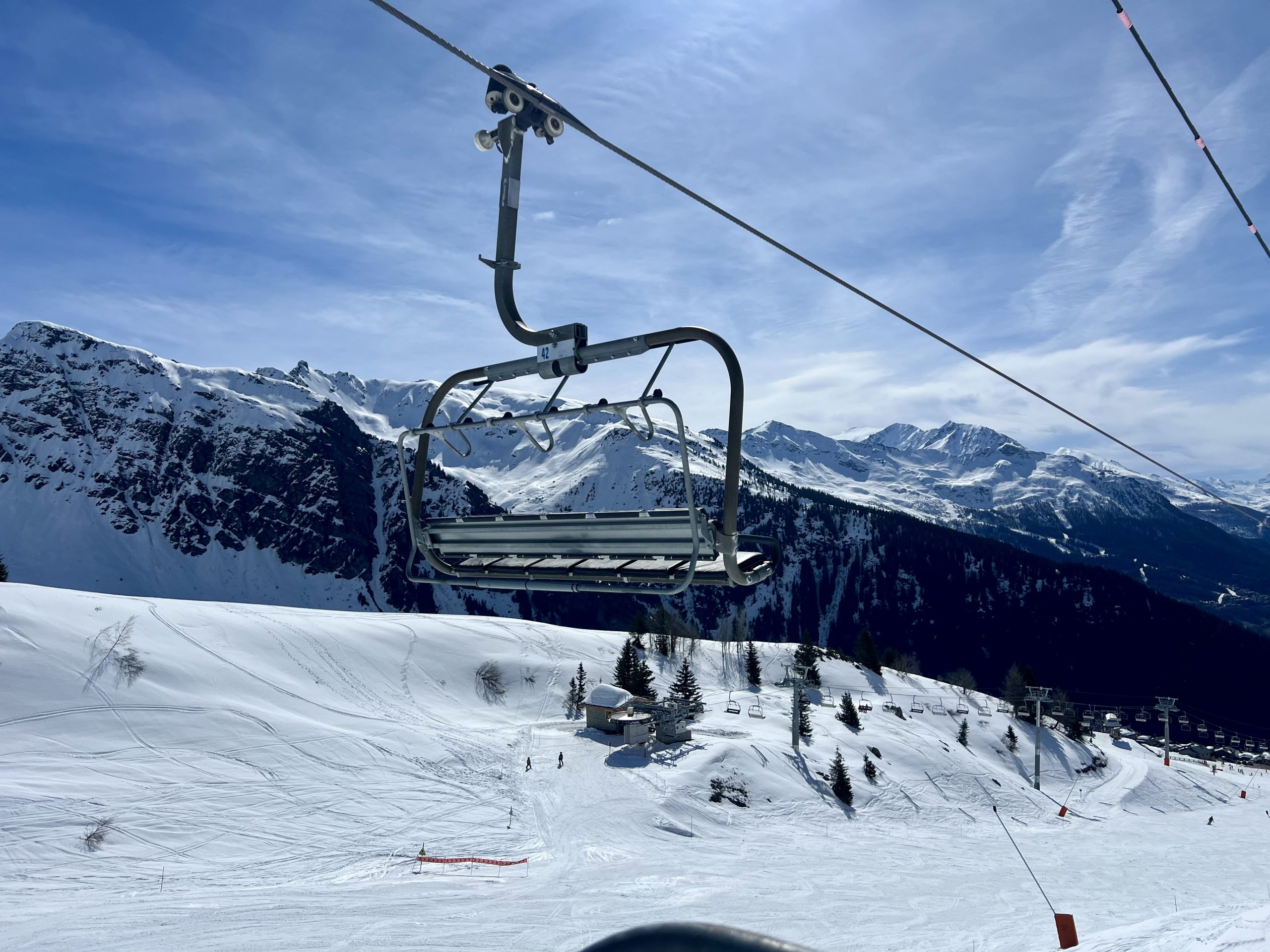 Op naar boven naar het San Bernardo skigebied