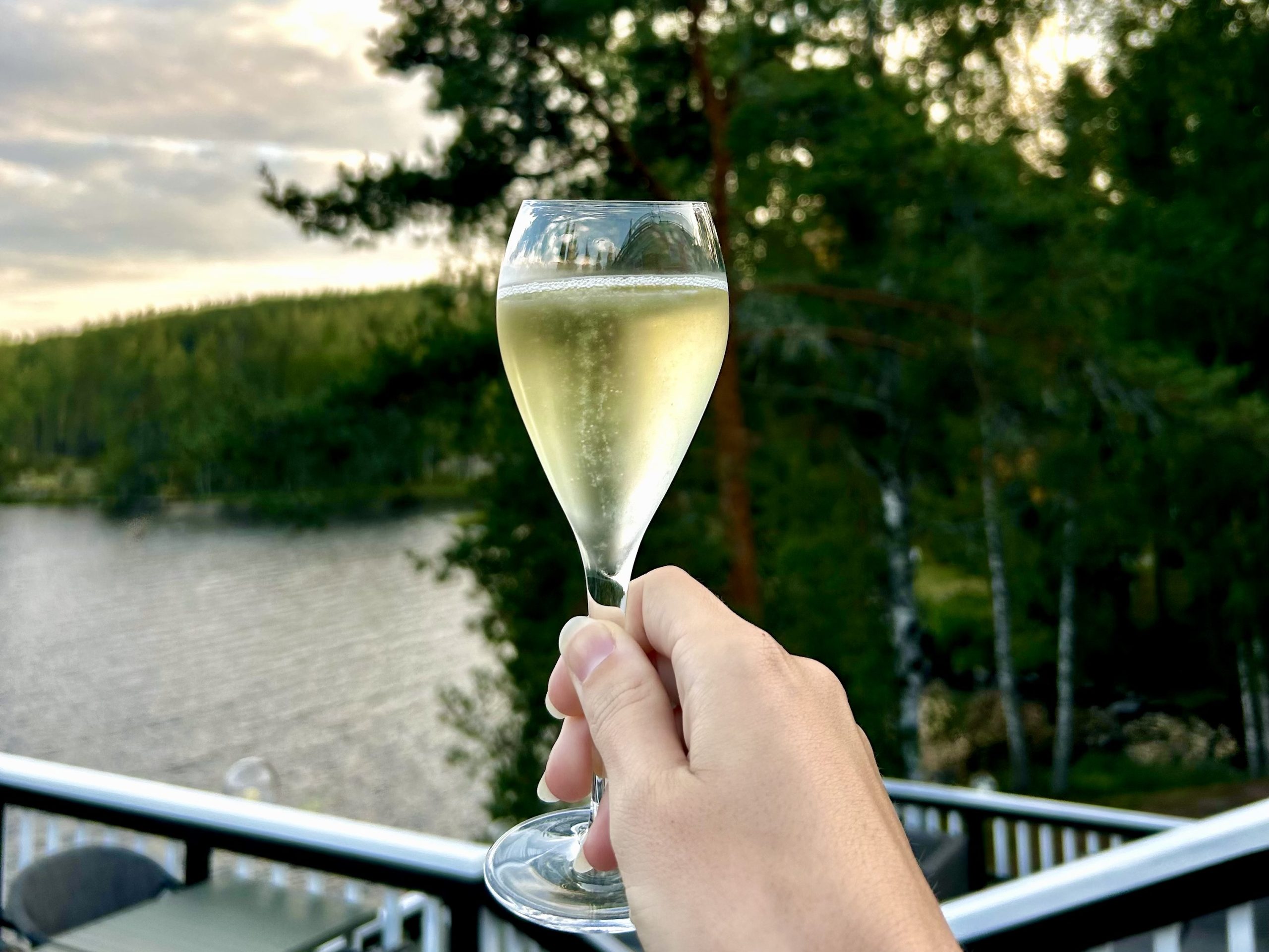 Proost op het mooiste terras van Zuid-Finland genaamd Koskivahti.