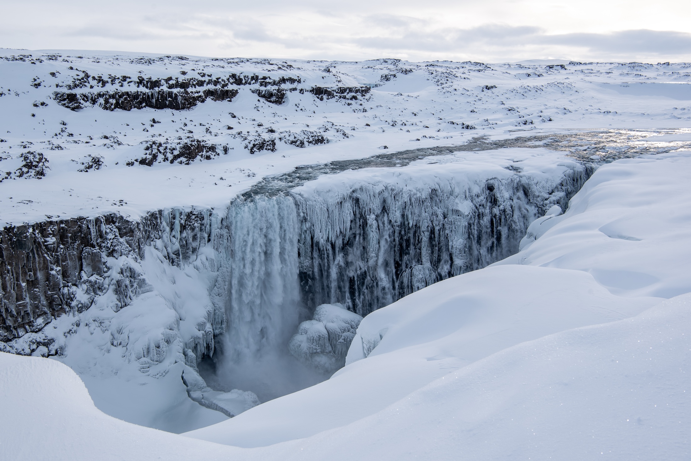 Dettifoss waterval in het noorden van IJsland: een plek om even stil van te worden, zo mooi