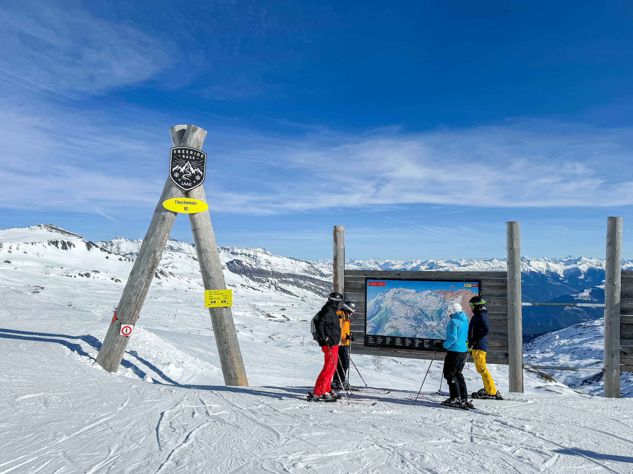 Een zeer sneeuwzeker skigebied