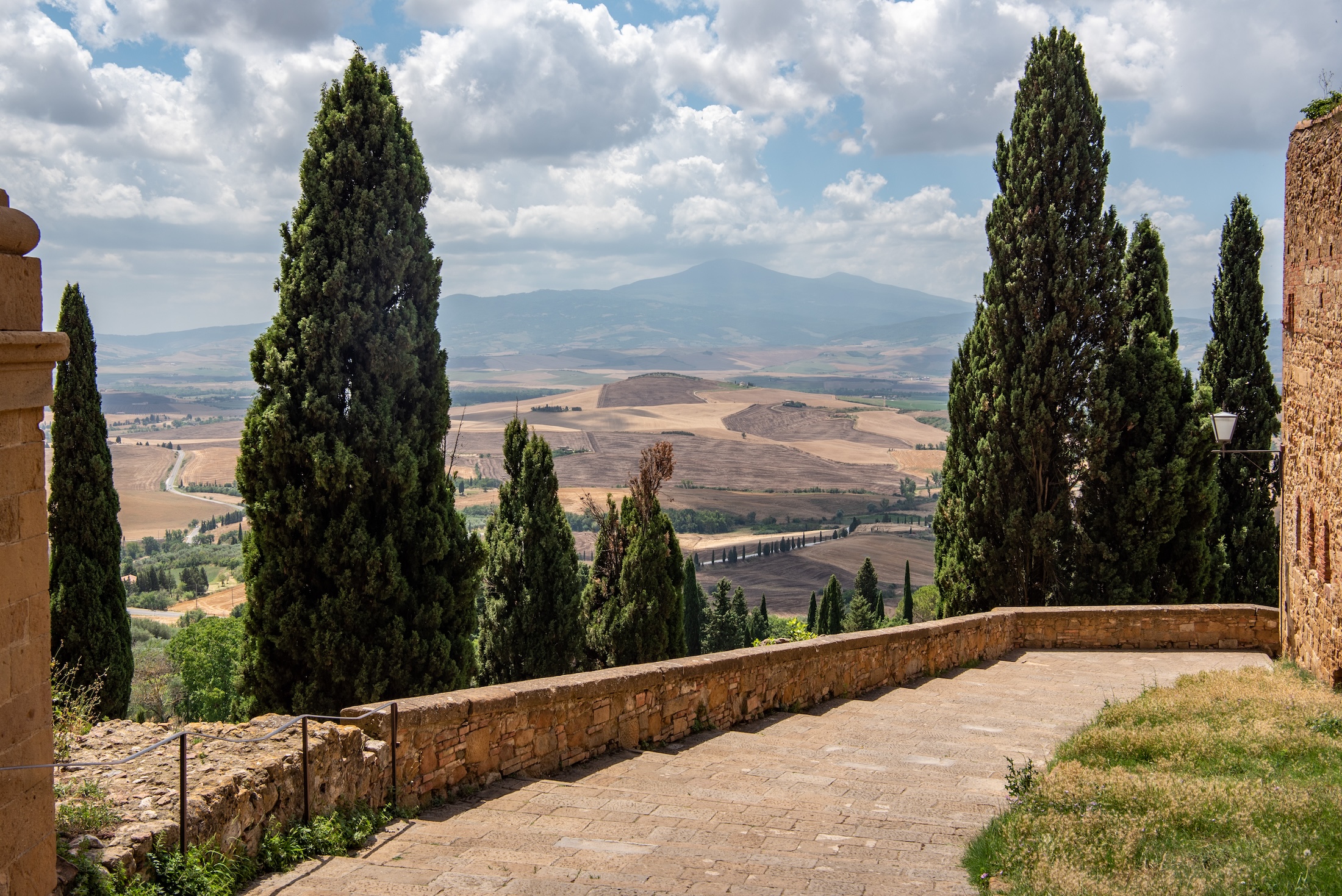 Naast de Duomo in Pienza bewonder je dit uitzicht