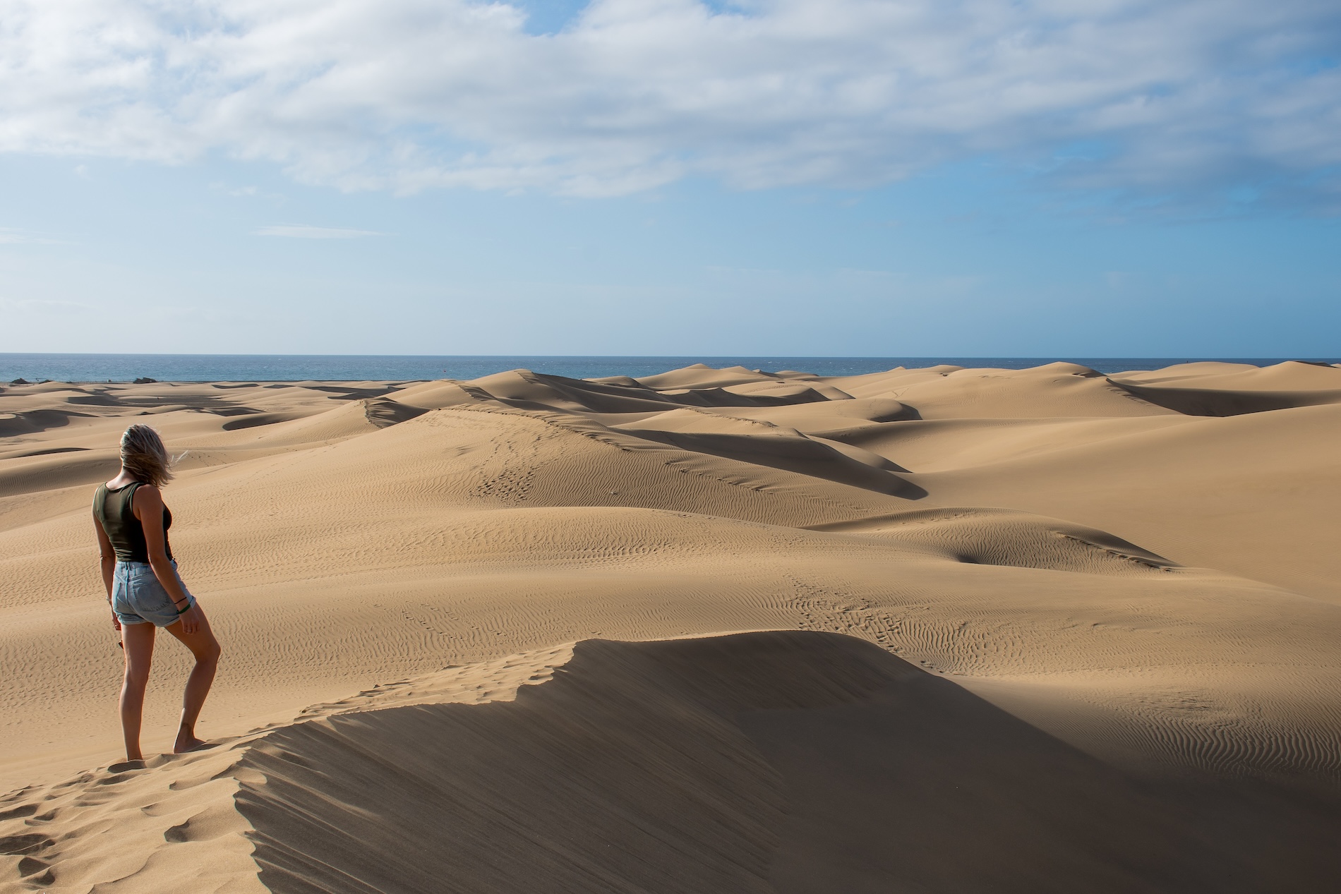 Een stukje woestijn op het vulkanische eiland Gran Canaria