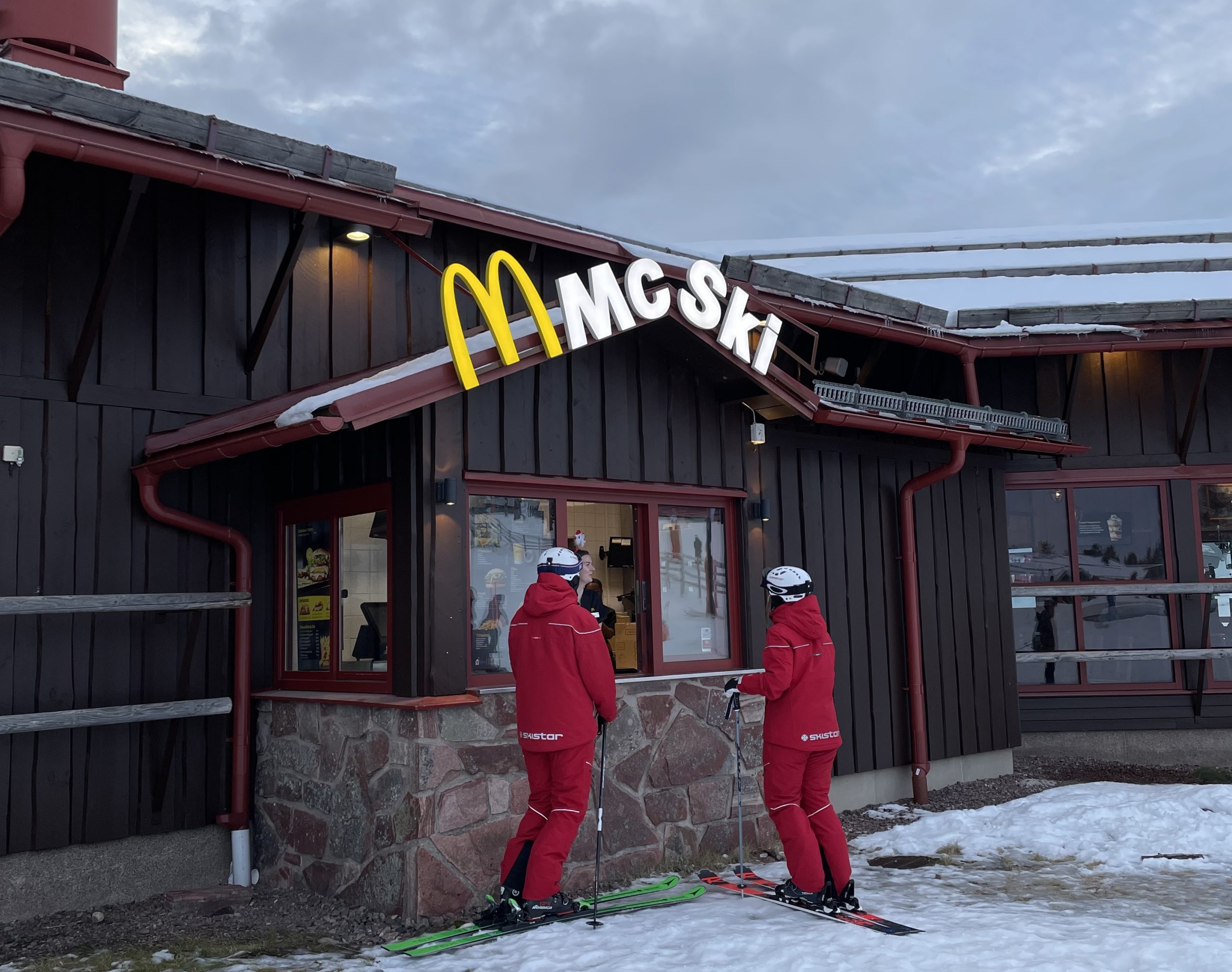 De enige McSki ter wereld in Lindvallen, Zweden