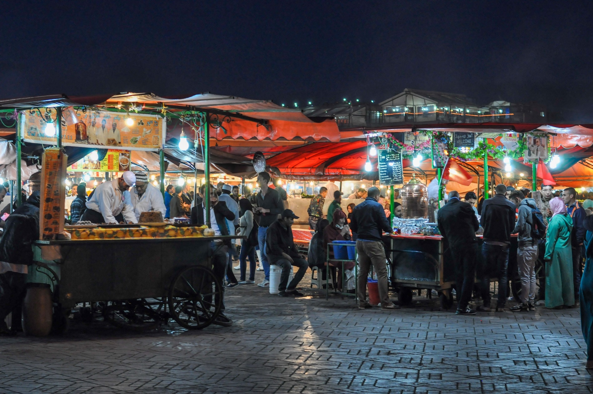 Avonden op Djemaa el Fna zijn een genot voor fotografen