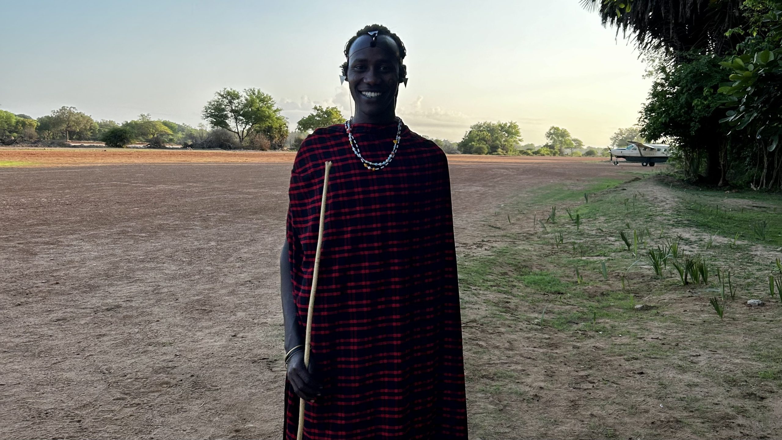 De Masai die ons veilig naar de kamer bracht