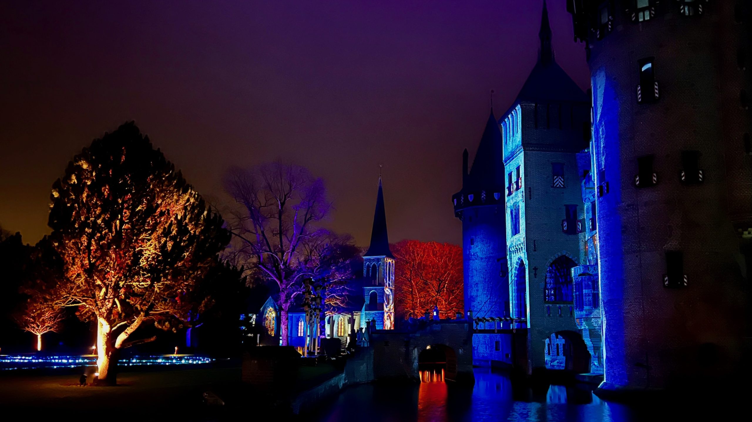 Lumineuze nachten van Kasteel de Haar