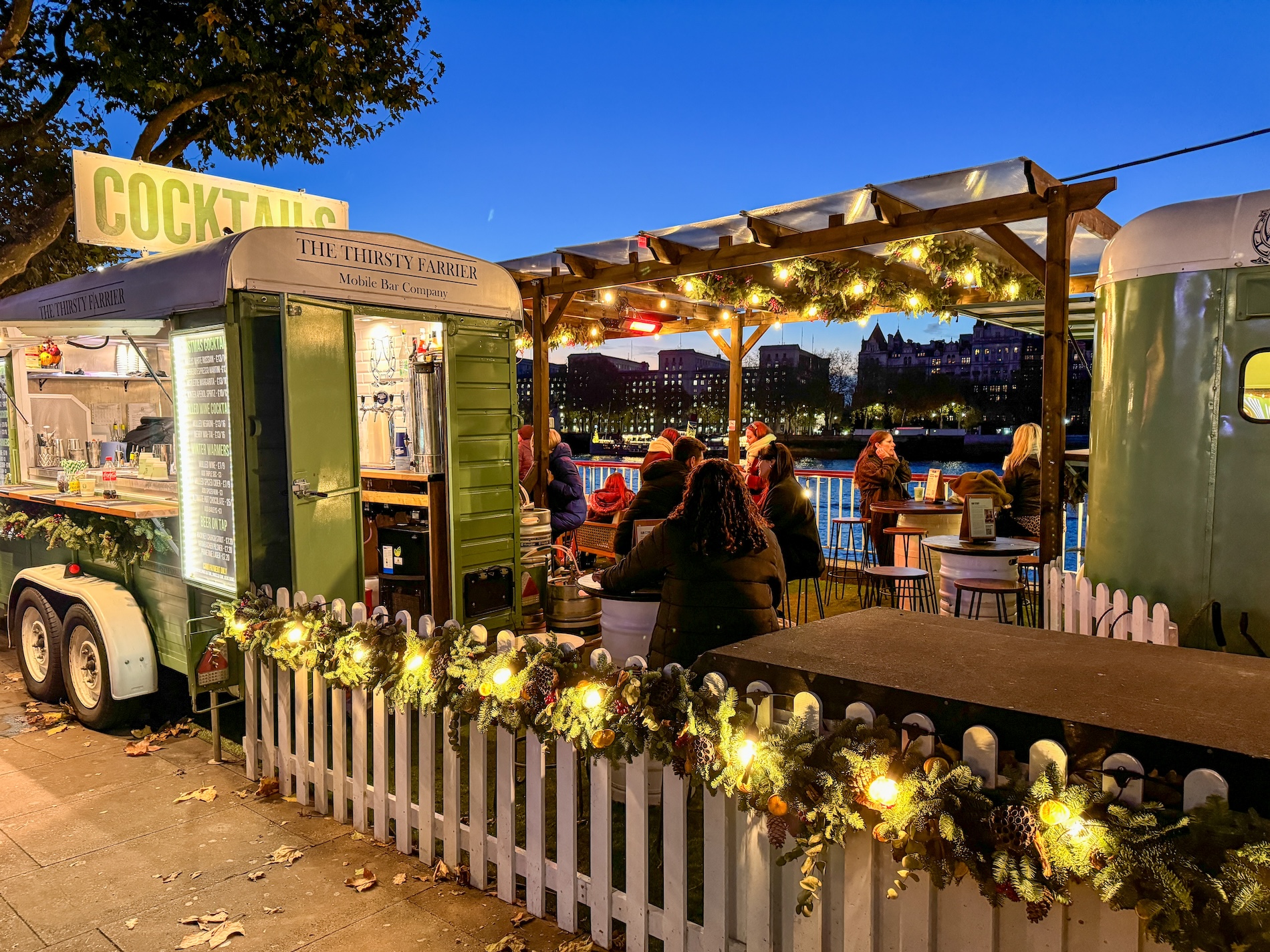 Cocktails with a view - The Thirsty Farrier