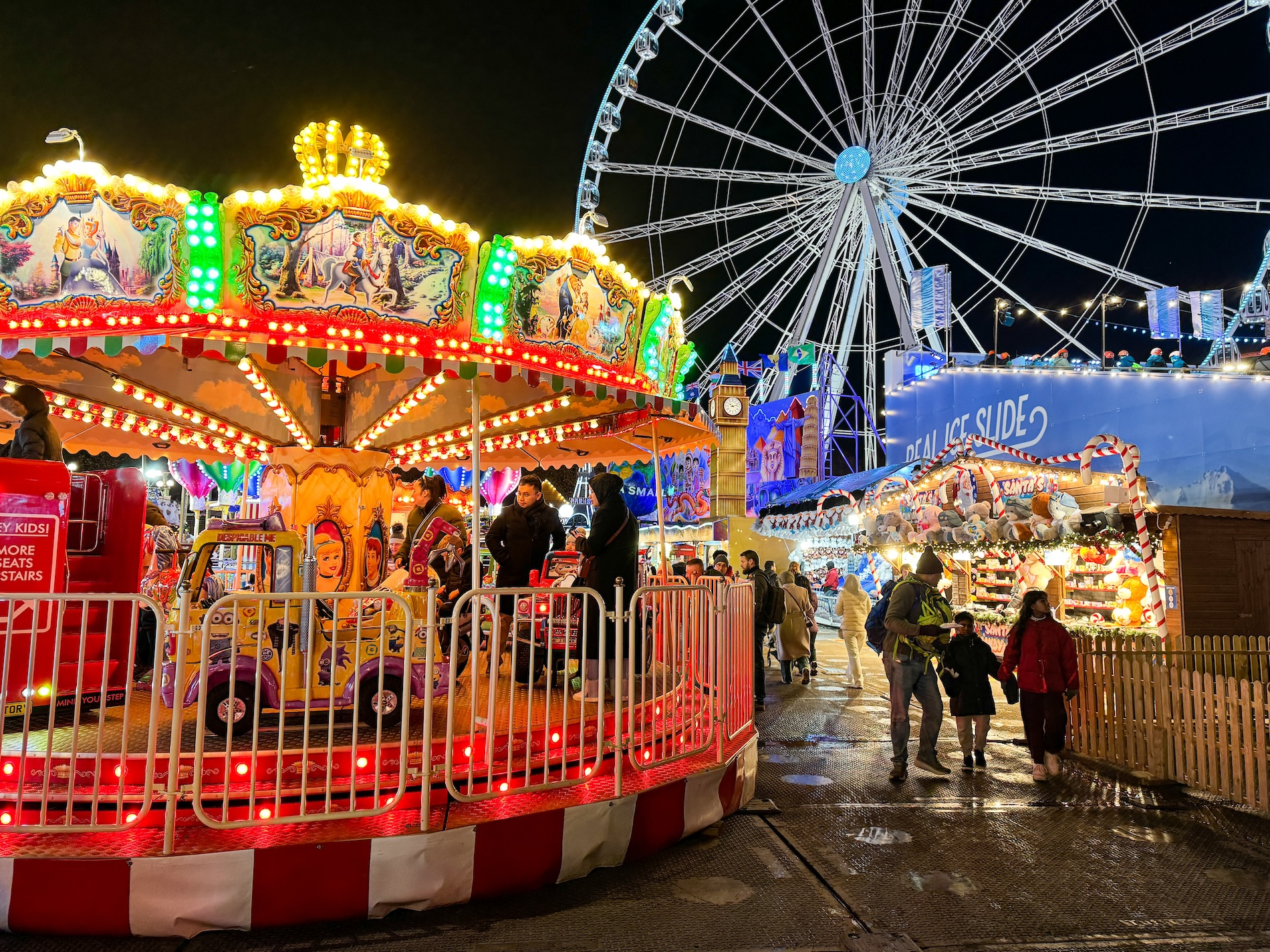 Een kermis en kerstmarkt in één