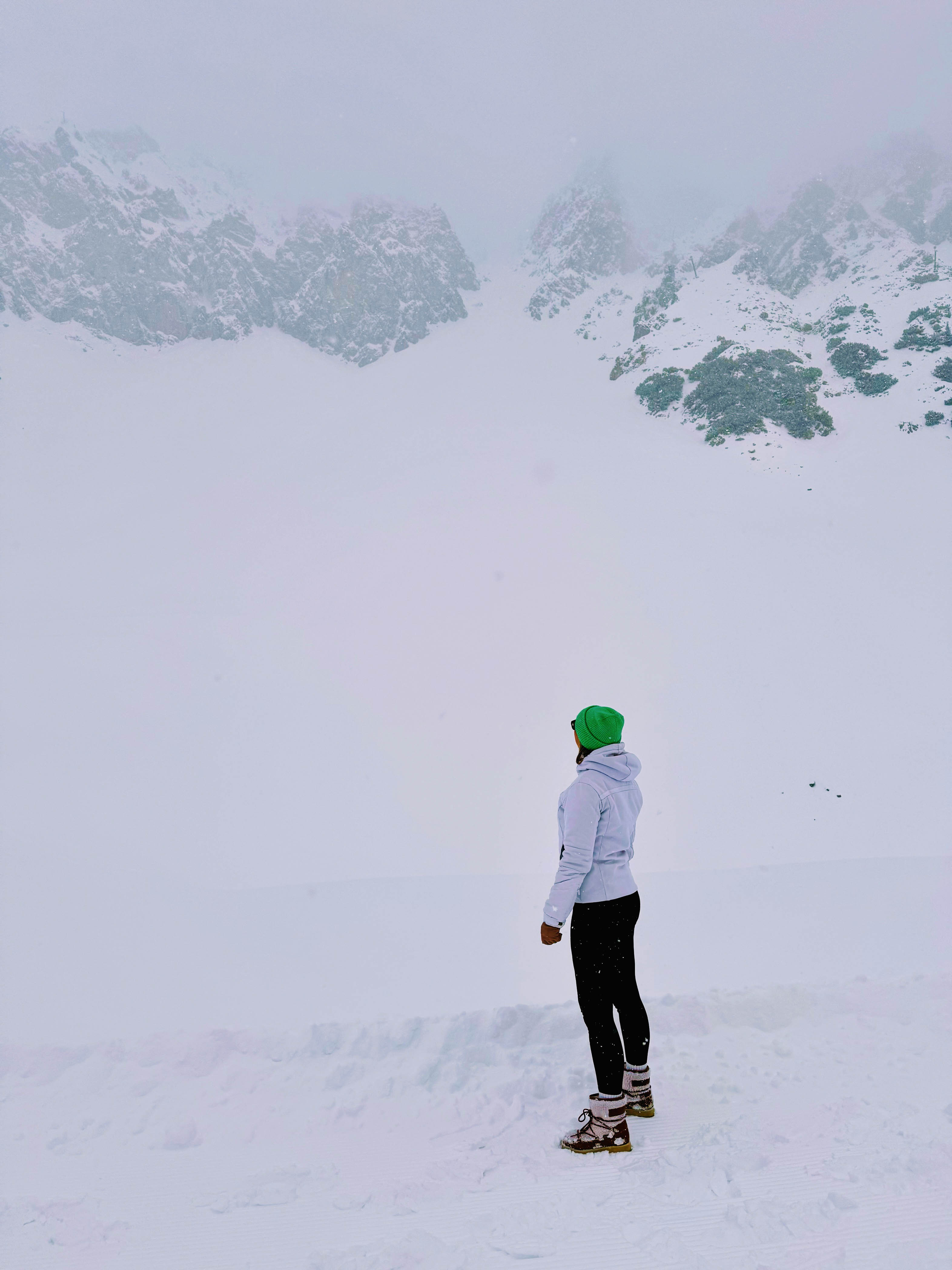 Ook met sneeuw en mist is de Nordkette een prachtige plek