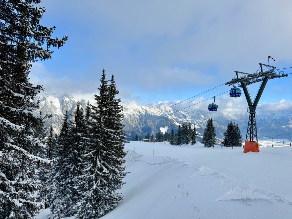 op wintersport in leogang