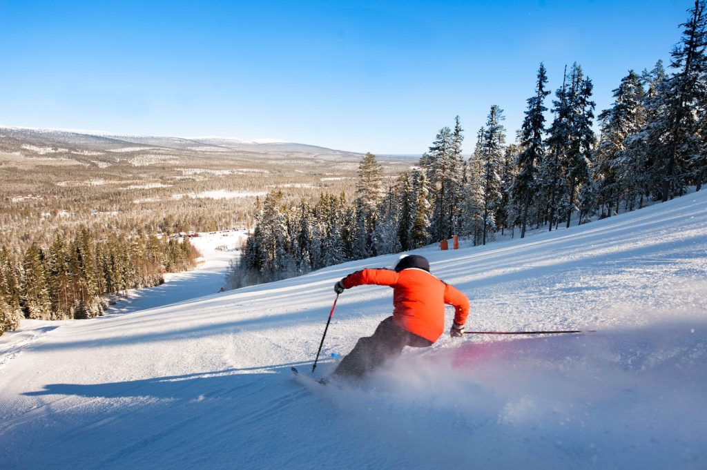 Wintersport in Stöten, Zweden: 50 km pistes