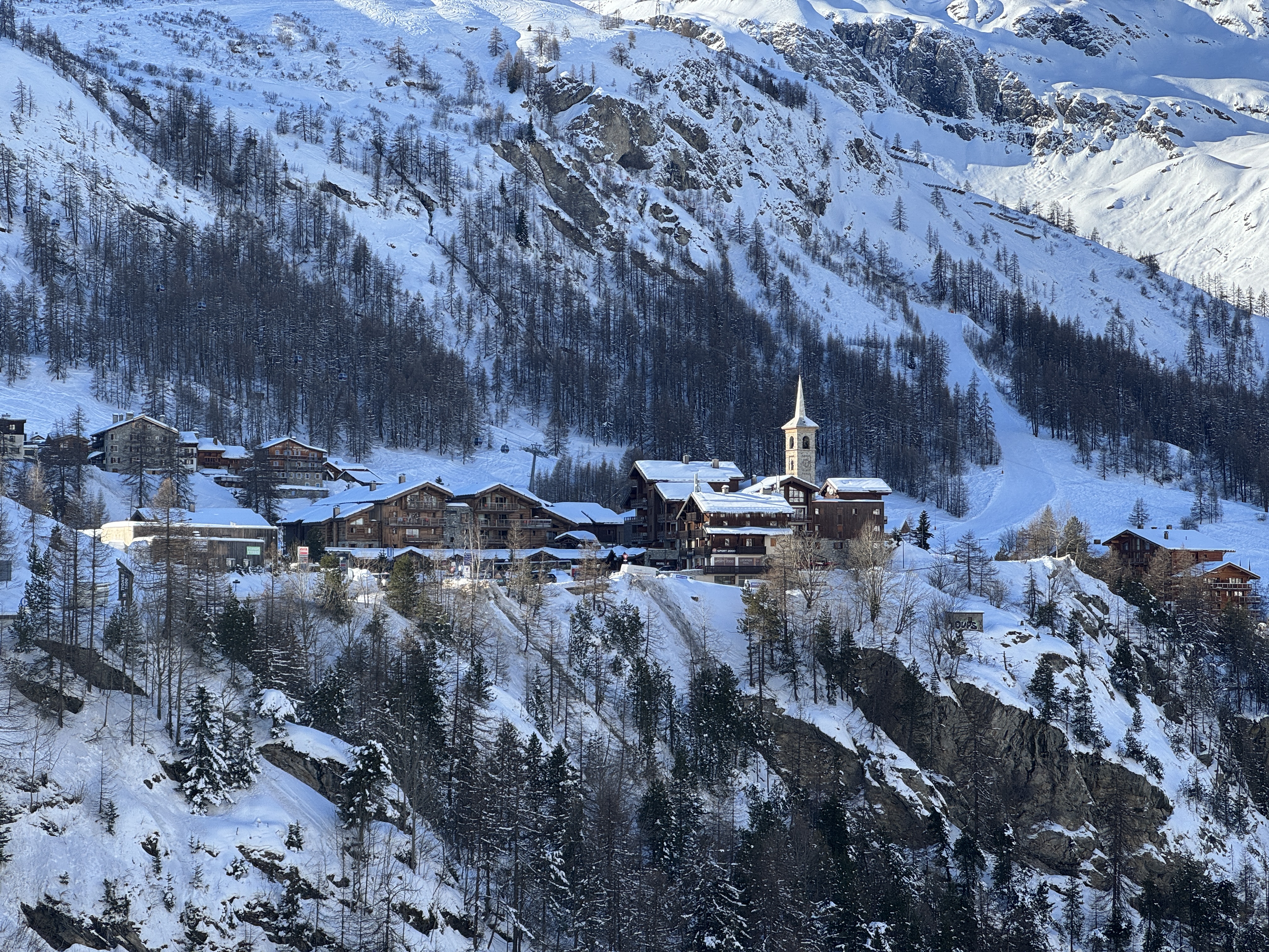 Tignes op 1.800 meter hoogte