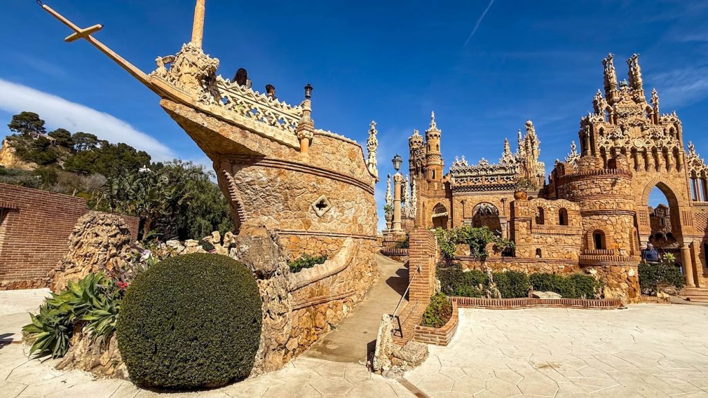 De ontdekkingsschepen van Columbus in Castillo de Colomares