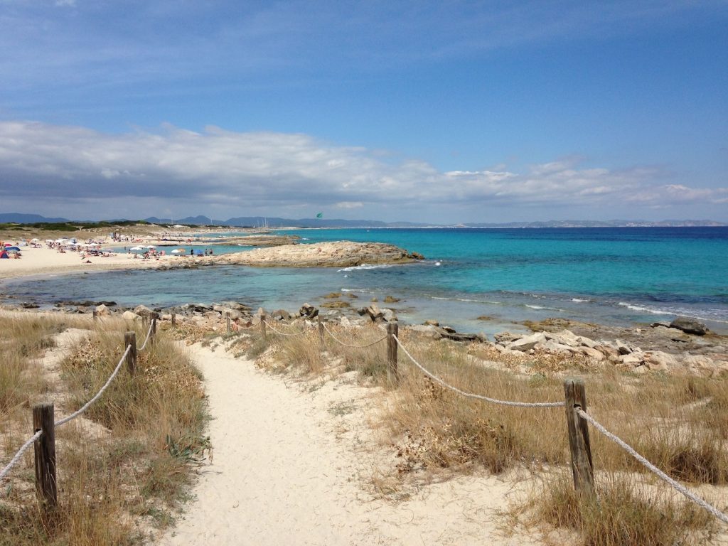 Playa de Illetas op Formentera