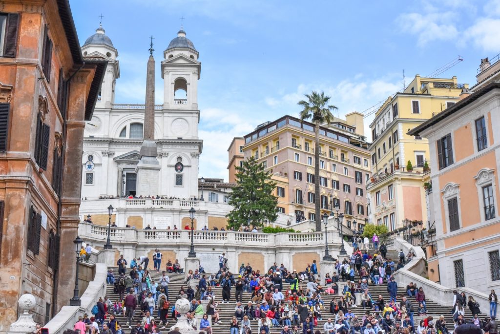 Spaanse trappen in Rome